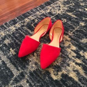 Target Red Suede Flats